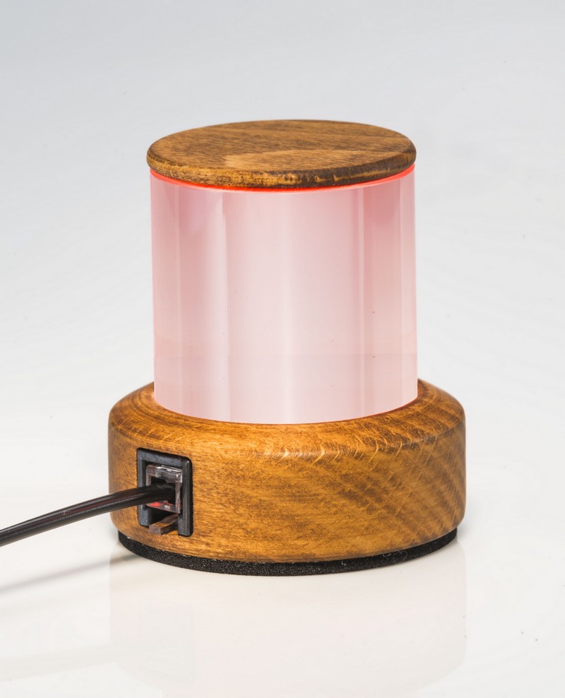 PunchLight Studio Warning Lamp LED Wood