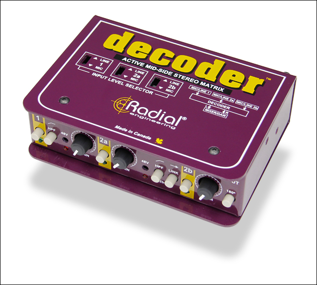 Radial Engineering Decoder Mid/Side Matrix and Mic Preamp