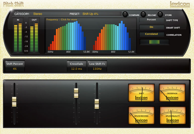 Lexicon PCM Native Pitch Shift