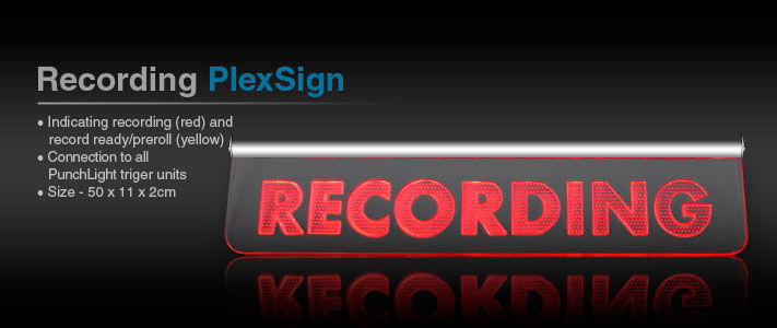 PunchLight Recording PlexSign Mini LED